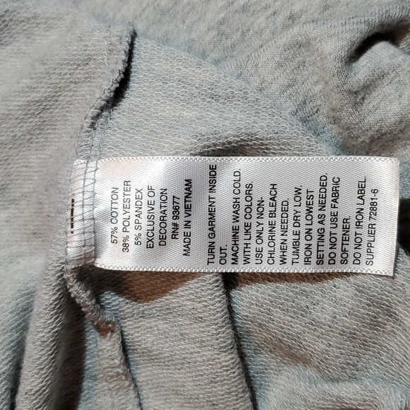 A.N.A Women’s Grey Long Sleeve Top Sz M - Picture 5 of 5